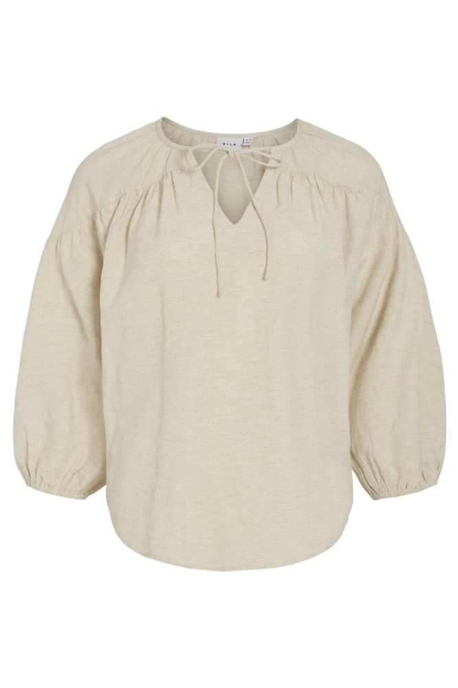 VIPRISILLA V-NECK 3/4 TOP 14104795 SUPER LIGHT NATURAL